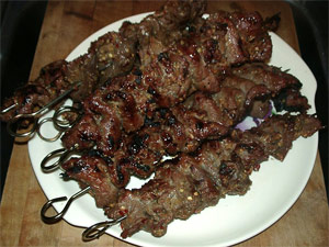Barbecue Teriyaki Steak Kabob